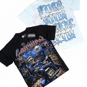 Camiseta Godspeed "Barber Shop Skeletons"